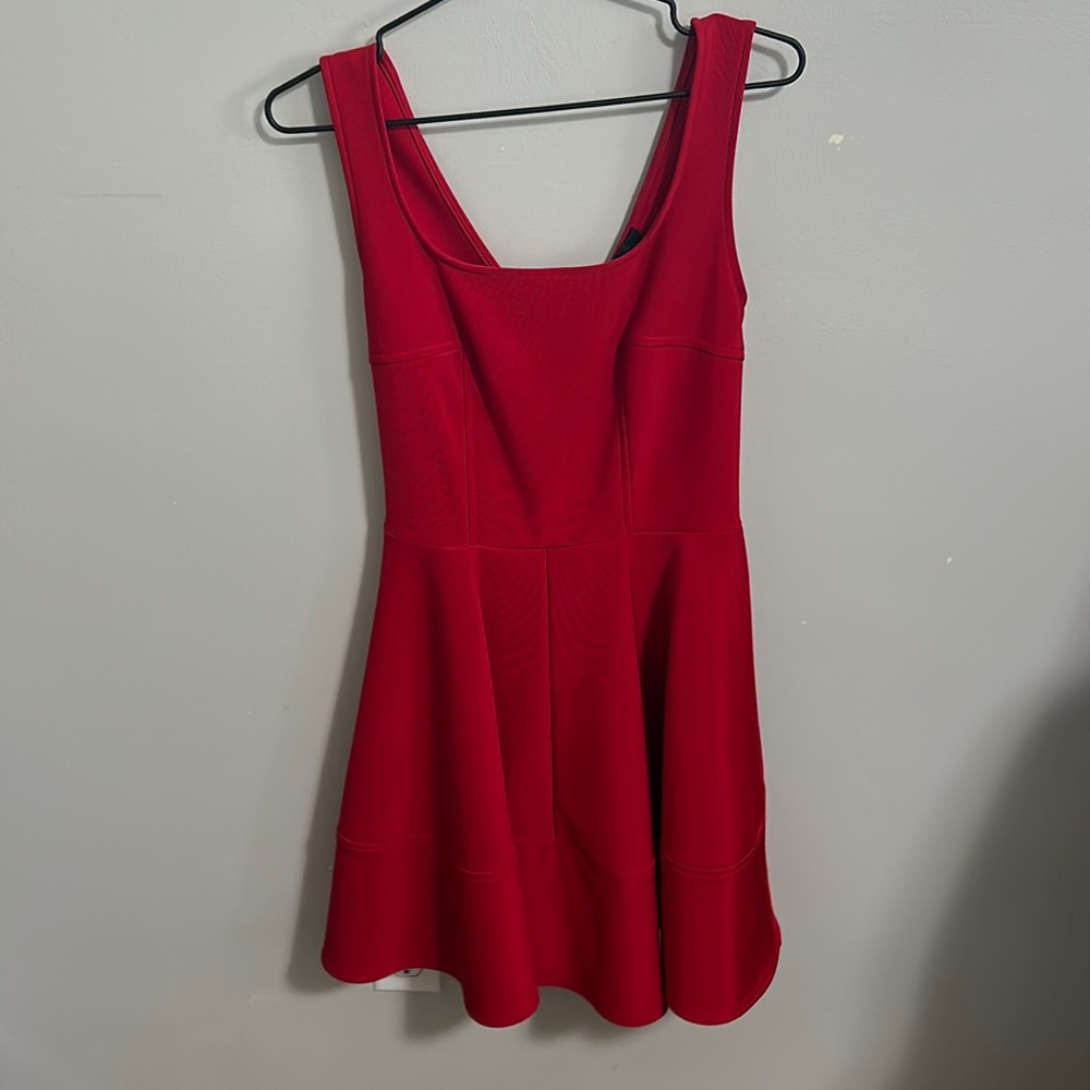 Lulus Red Mini Flare Dress